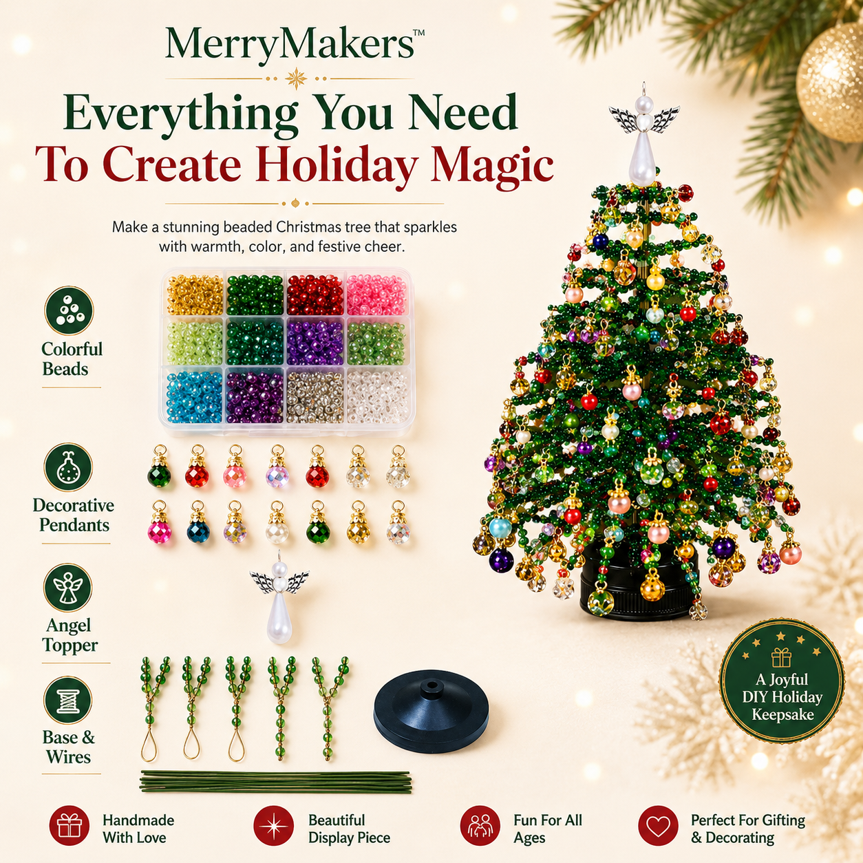Beaded Christmas Tree